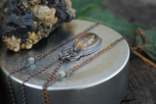 Load image into Gallery viewer, Marquis Golden Rutile Quartz Necklace