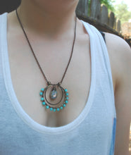 Load image into Gallery viewer, Amazonite Horseshoe Necklace