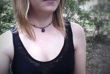 Load image into Gallery viewer, Insight - Star ruby & peruvian amazonite beaded choker