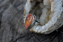 Load image into Gallery viewer, Robinson ranch plume agate sterling silver ring