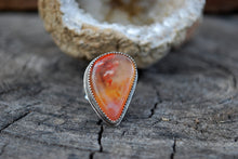 Load image into Gallery viewer, Robinson ranch plume agate sterling silver ring