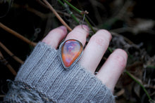 Load image into Gallery viewer, Robinson ranch plume agate sterling silver ring