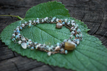 Load image into Gallery viewer, Ethiopian Opal &amp; Sterling Silver long beaded necklace
