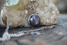 Load image into Gallery viewer, Star ruby pendant sterling silver pendant necklace

