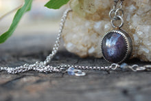 Load image into Gallery viewer, Star ruby pendant sterling silver pendant necklace
