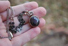 Load image into Gallery viewer, Star ruby pendant sterling silver pendant necklace
