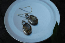 Load image into Gallery viewer, Golden rutilated quartz sterling silver earrings
