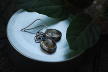 Load image into Gallery viewer, Golden rutilated quartz sterling silver earrings
