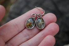 Load image into Gallery viewer, Golden rutilated quartz sterling silver earrings

