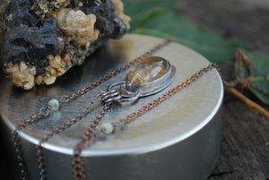Marquis Golden Rutile Quartz Necklace