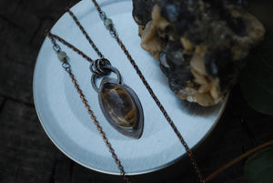 Marquis Golden Rutile Quartz Necklace