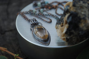 Marquis Golden Rutile Quartz Necklace