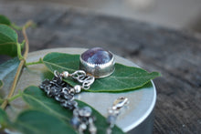 Load image into Gallery viewer, Star ruby pendant sterling silver pendant necklace
