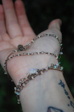Load image into Gallery viewer, Ethiopian Opal &amp; Sterling Silver long beaded necklace
