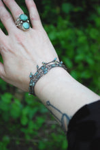 Load image into Gallery viewer, Phantom Quartz &amp; Moss Aquamarine long beaded necklace
