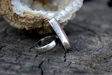 Load image into Gallery viewer, Robinson ranch plume agate sterling silver ring
