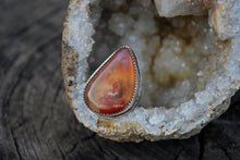 Load image into Gallery viewer, Robinson ranch plume agate sterling silver ring
