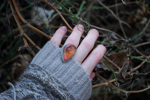 Robinson ranch plume agate sterling silver ring