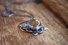Load image into Gallery viewer, Golden rutilated quartz sterling silver pendant
