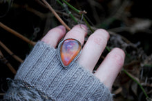 Load image into Gallery viewer, Robinson ranch plume agate sterling silver ring
