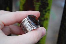 Load image into Gallery viewer, Fire Agate men&#39;s ring - size 12
